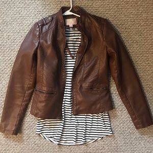 Faux Leather Jacket